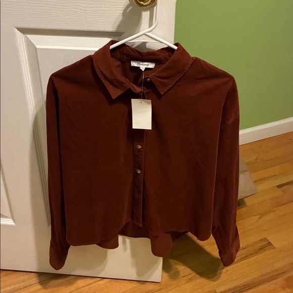 NWT: madewell boxy corduroy button up - Picture 2 of 11